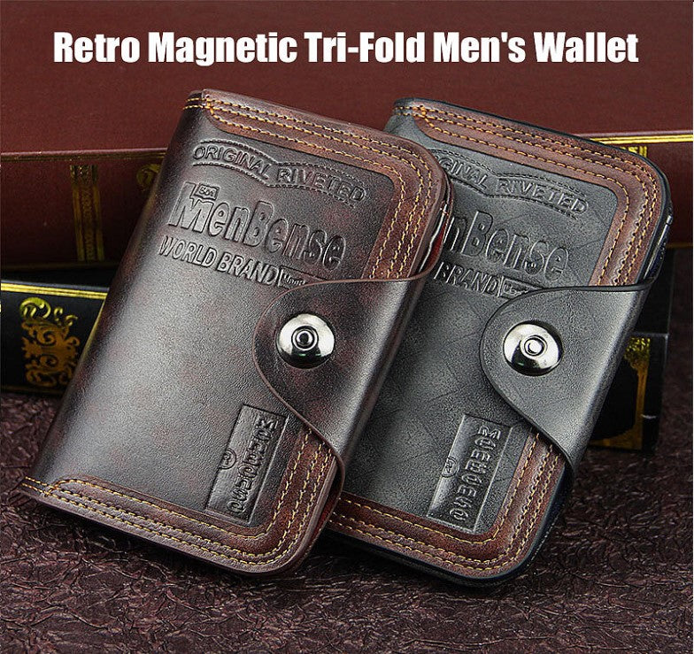 Retro Tri-Fold Men's Wallet