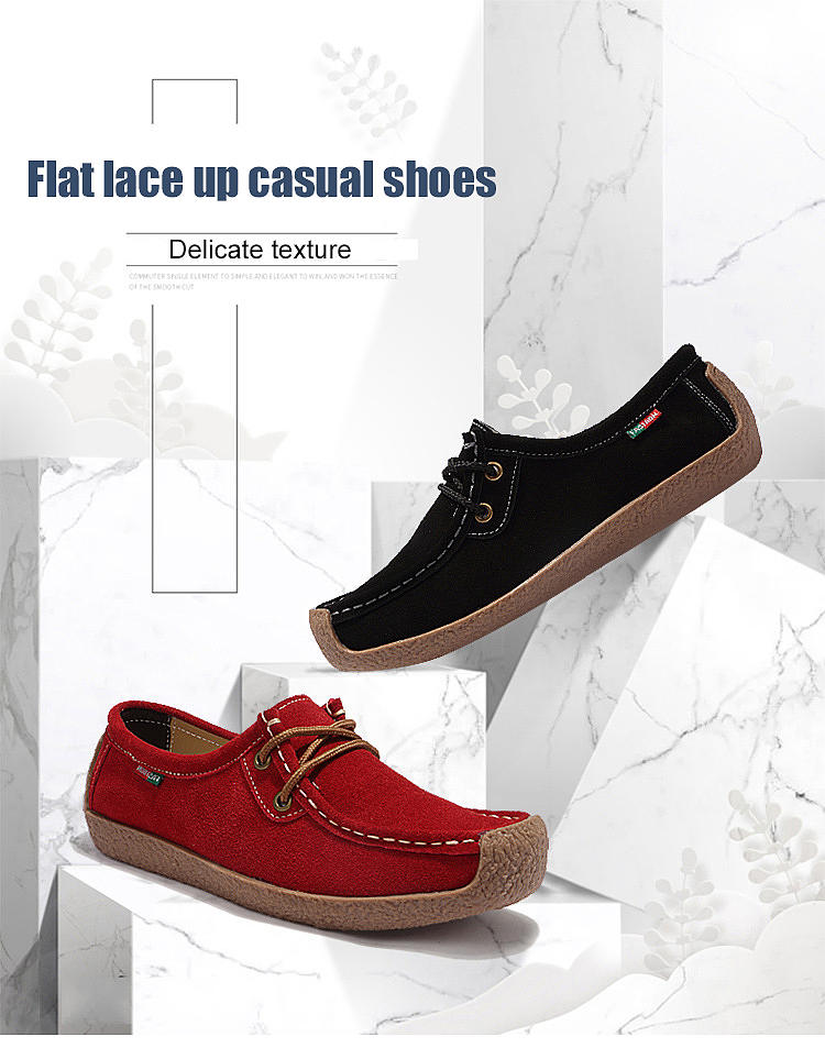 Women's Flat Lace-Up Boat Shoes