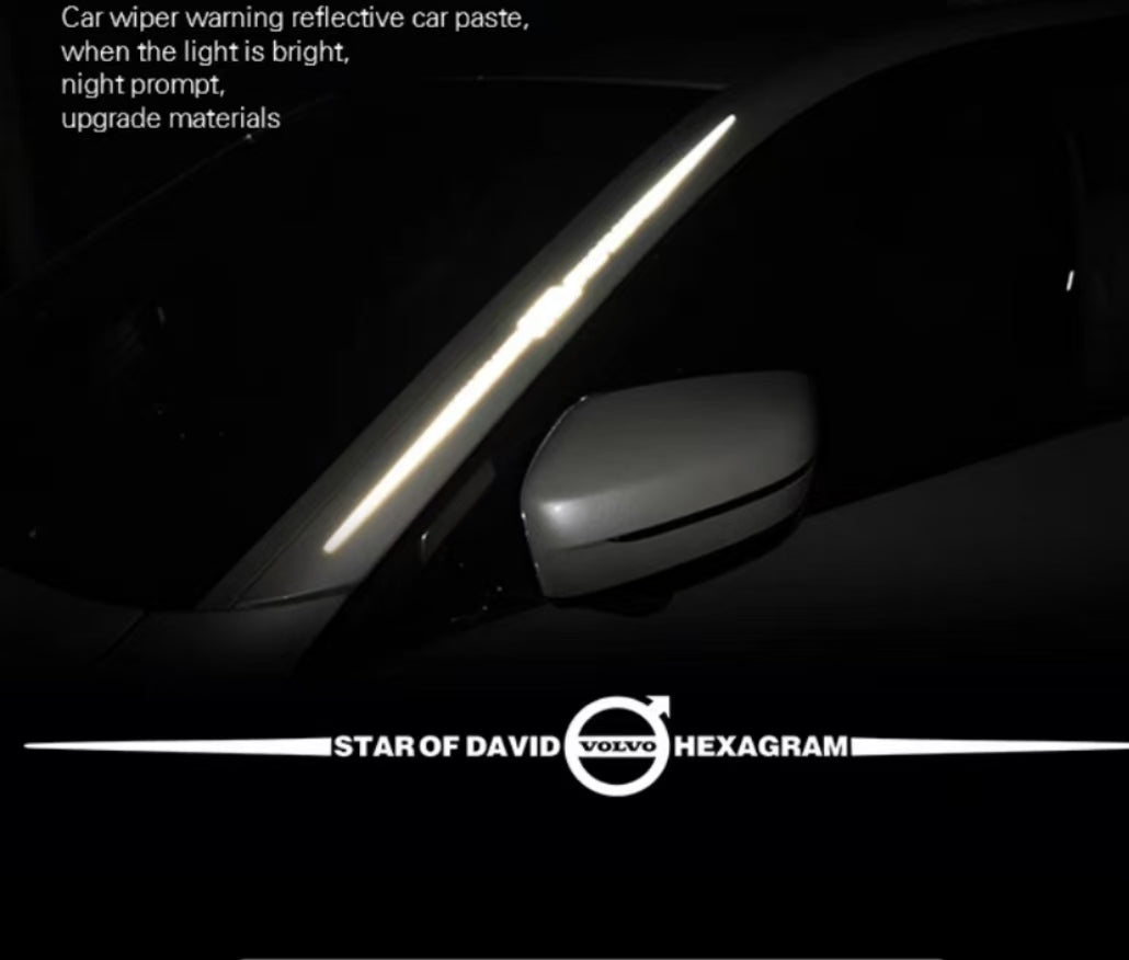 Car Hood Highly Reflective Car Sticker ( 2 Sets )