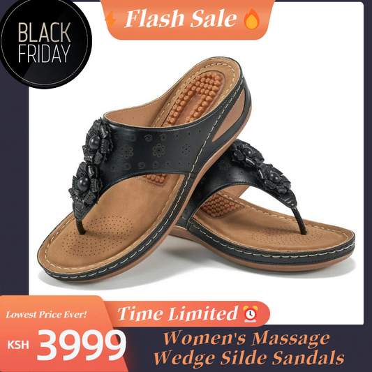 Women's Massage Wedge Silde Sandals