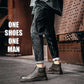 Men Ankle Boots Lace Up Hard-Wearing Vintage Cool Streetwear Simple Boots