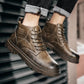 Men Ankle Boots Lace Up Hard-Wearing Vintage Cool Streetwear Simple Boots