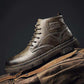 Men Ankle Boots Lace Up Hard-Wearing Vintage Cool Streetwear Simple Boots