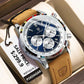 Poedagar Luxury Luminous Quartz Men's Chronograph Watch