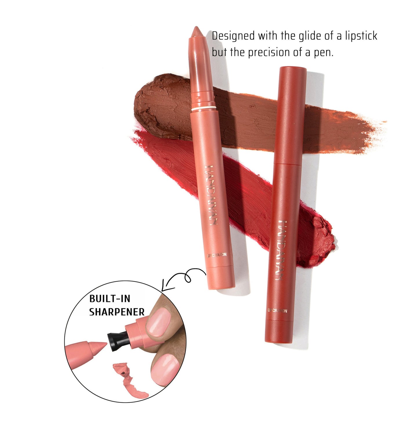 Rotating Sharpenable Matte Lipstick Pencils