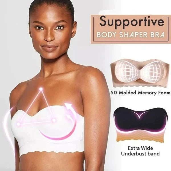 Ice Silk Non-slip Tube Top Strapless Bra