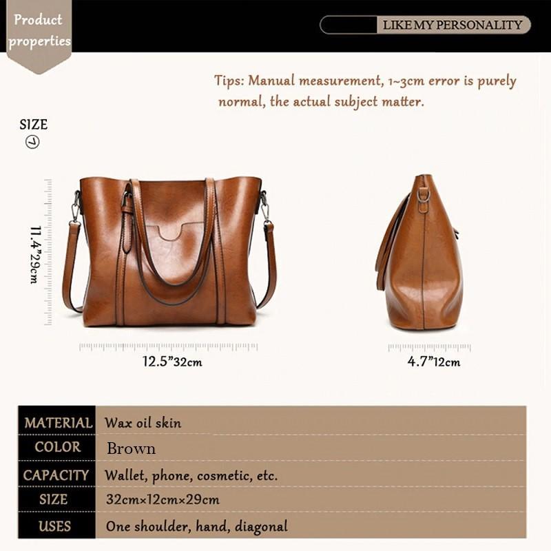 Large Capacity Leather Handbag【Time Limited Offer 3999Ksh】