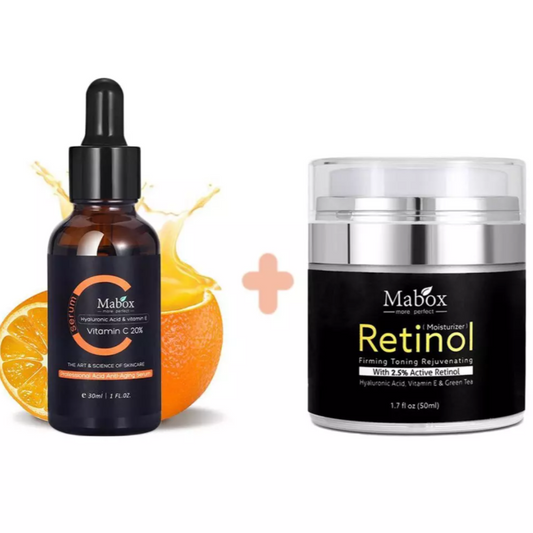 Mabox Vitamin C Serum/Retinol Moisturizer Face Cream