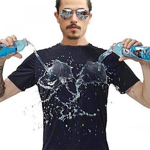 Ice Silk Anti-Dirty Waterproof Quick Dry T-Shirt