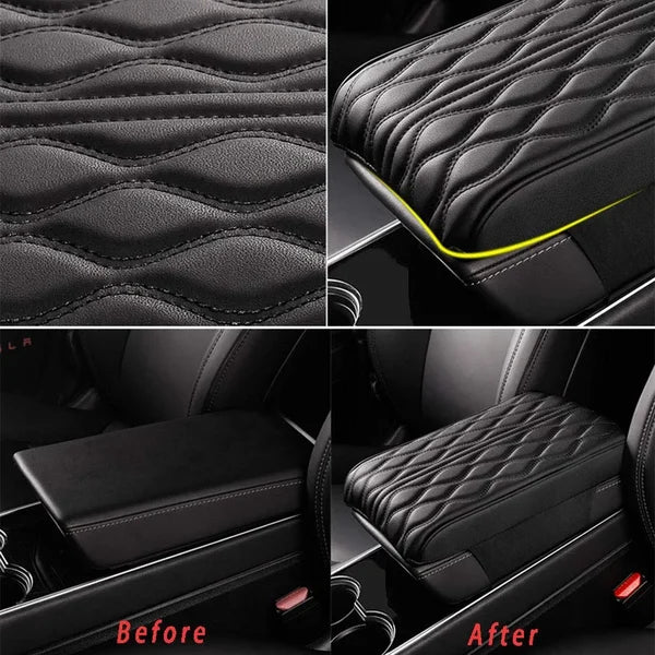 Memory Cotton Leather Car Armrest Box Pad（Universal style）