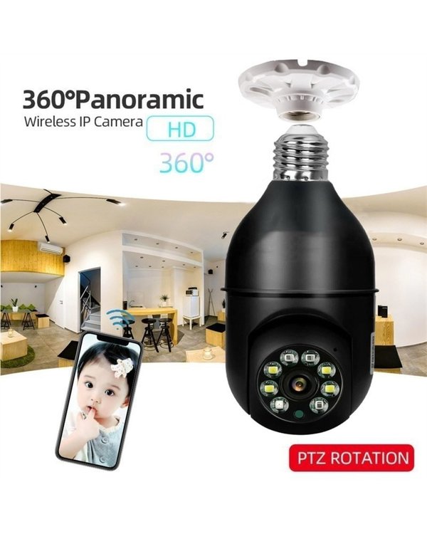 Wireless Wifi Light Bulb Camera Security Camera