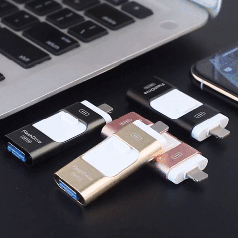 4 in 1 High Speed USB Flash Drive For iPhone, iPad, Android & more devices
