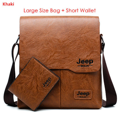 JEEP BULUO Man's Messenger Shoulder Bags 2PC/Set