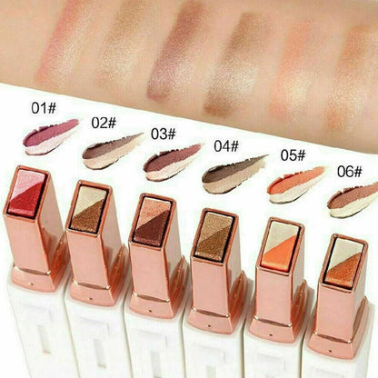 Dual Color Glitter Gradient Eyeshadow Stick (3 PCS/PACK)